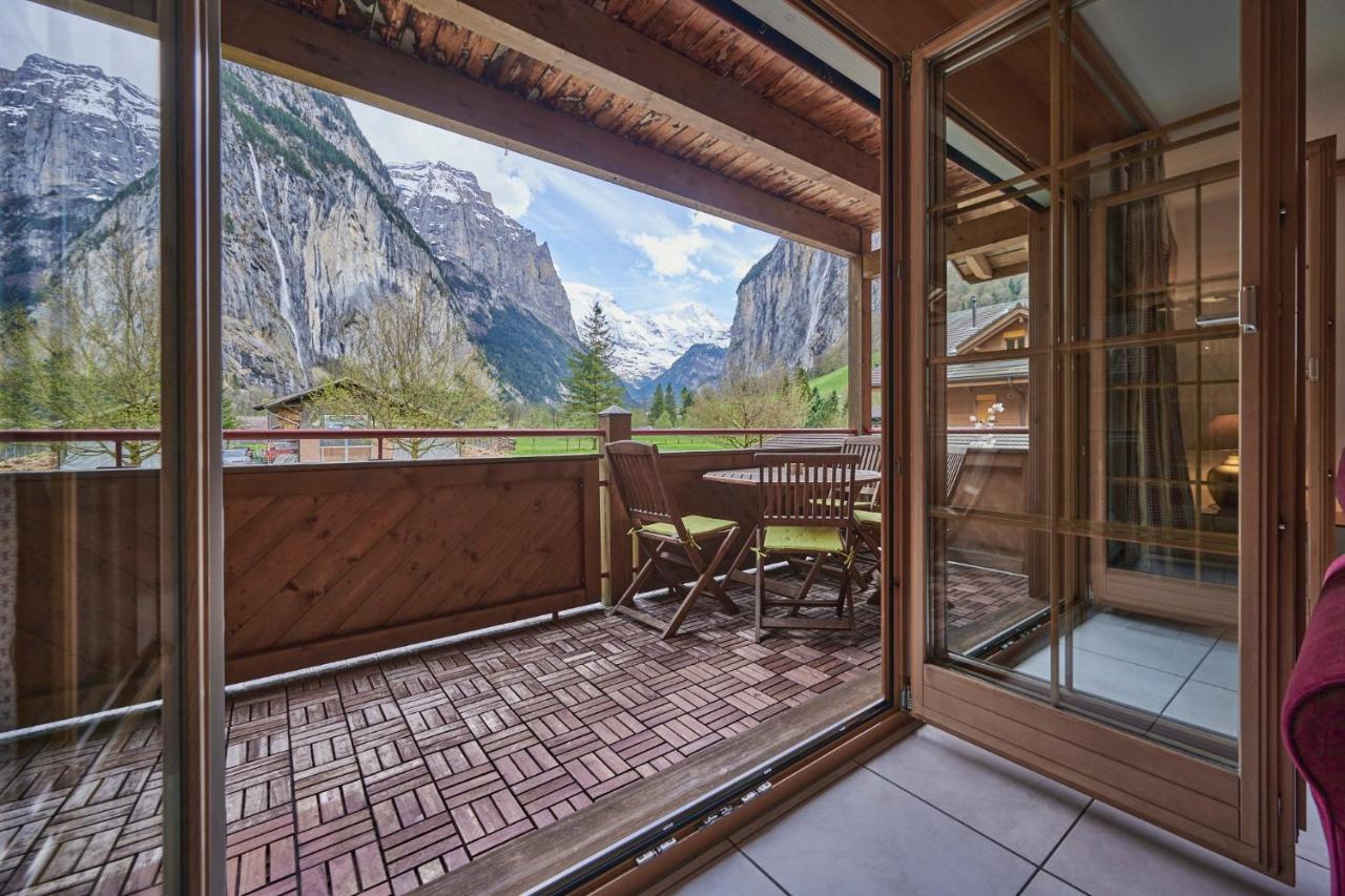 Apartment Mountain View, Luxury, Spacious With Best Views Lauterbrunnen Dış mekan fotoğraf