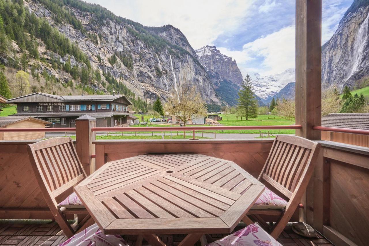 Apartment Mountain View, Luxury, Spacious With Best Views Lauterbrunnen Dış mekan fotoğraf